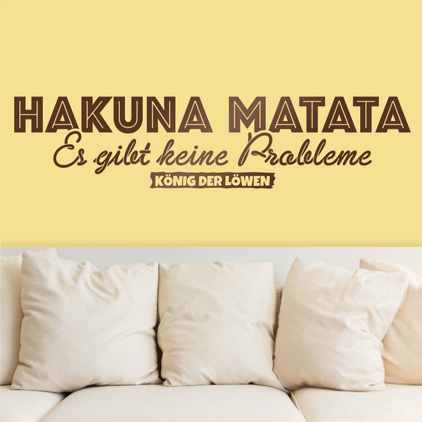 Stickers muraux: Hakuna Matata en allemand