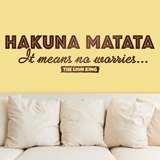 Stickers muraux: Anglais Hakuna Matata 2
