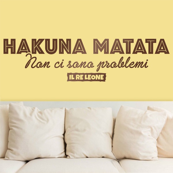 Stickers muraux: Hakuna Matata en italien