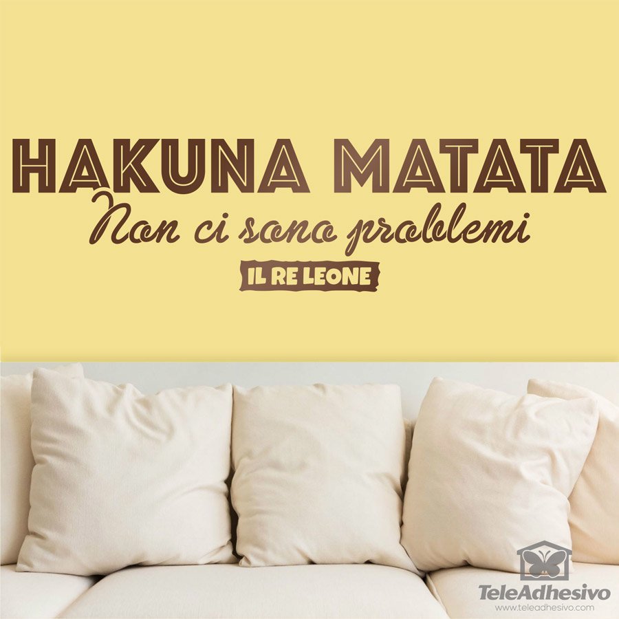 Stickers muraux: Hakuna Matata en italien