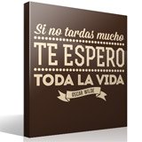 Stickers muraux: Si no tardas mucho... - spagnol 3