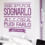 Stickers muraux: Se puoi sognarlo allora puoi farlo, Walt Disney 2