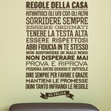 Stickers muraux: Regole della Casa 2