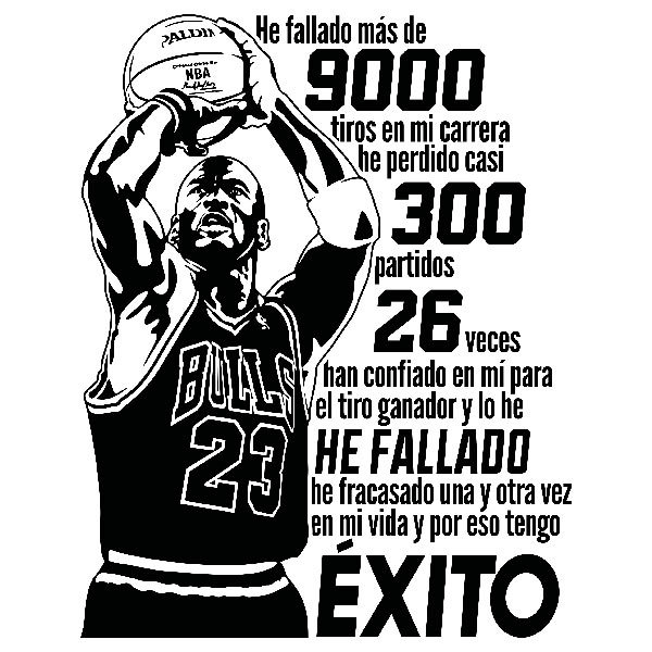 Stickers muraux: He fallado - Michael Jordan