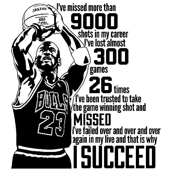 Stickers muraux: Le succès de Michael Jordan