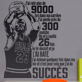 Stickers muraux: Typographique Michael Jordan 2