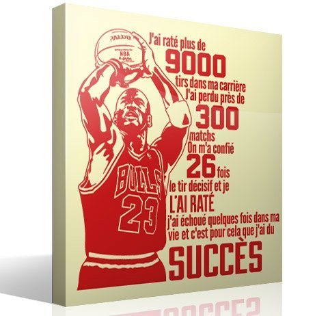 Stickers muraux: Typographique Michael Jordan