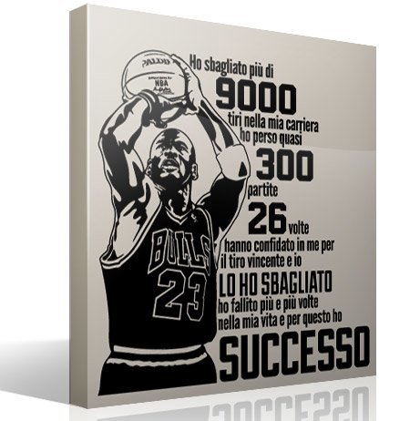 Stickers muraux: Successo Michael Jordan