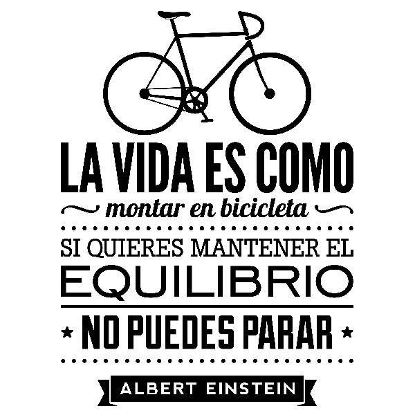 Stickers muraux: La vida es como montar en bicicleta