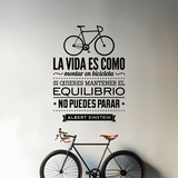 Stickers muraux: La vida es como montar en bicicleta 4
