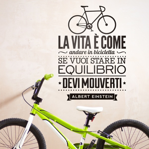Stickers muraux: La vita è come andare in bicicleta
