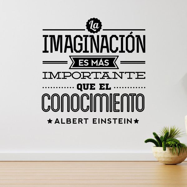 Stickers muraux: La imaginación - Albert Einstein