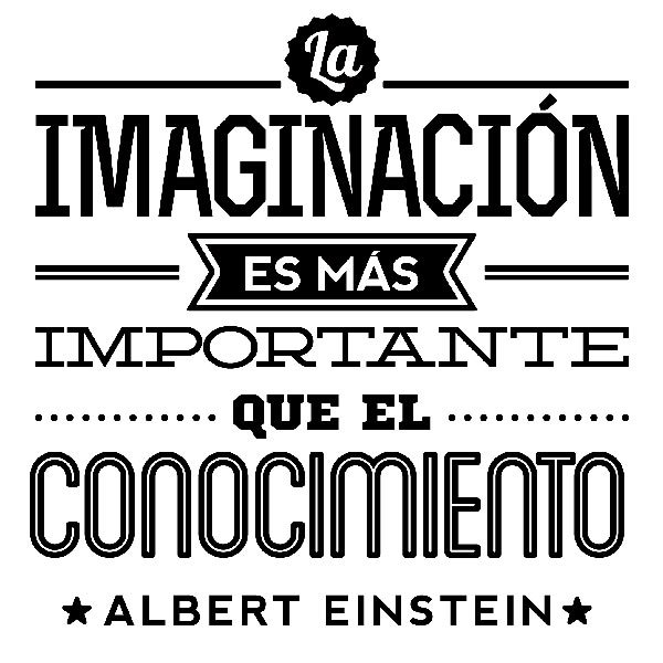 Stickers muraux: La imaginación - Albert Einstein