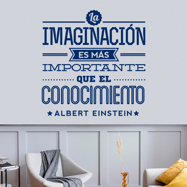 Stickers muraux: La imaginación - Albert Einstein