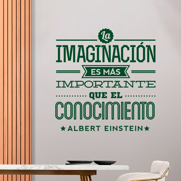 Stickers muraux: La imaginación - Albert Einstein