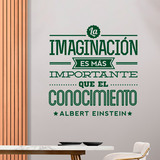 Stickers muraux: La imaginación - Albert Einstein 3