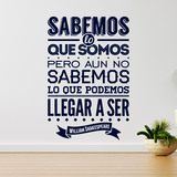 Stickers muraux: Sabemos lo que somos... William Shakespeare 3