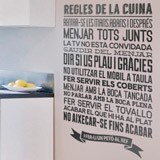 Stickers muraux: Reglement de la cuisine - Catalan 2