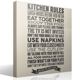 Stickers muraux: Règles de la cuisine - Anglais 3