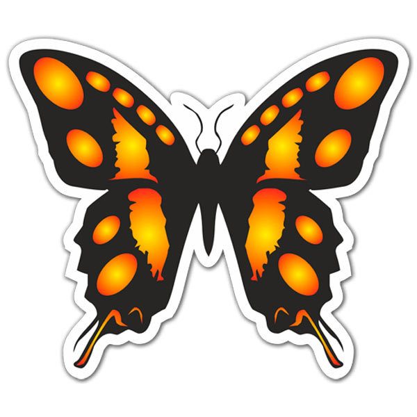Autocollants: Papillon monarque