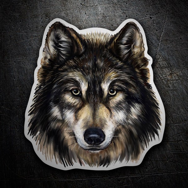 Stickers Voiture Loup Sauvage