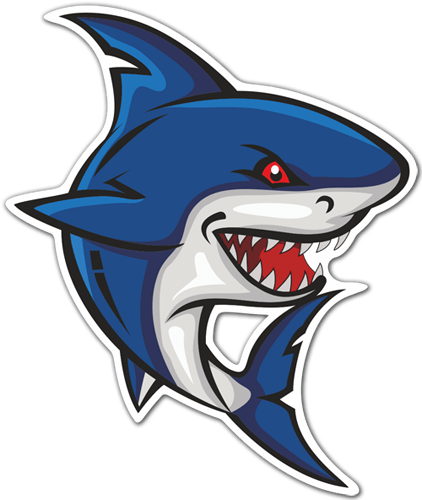 Autocollants: Requin enragé