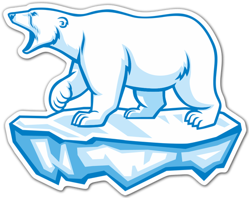 Autocollants: Ours polaire