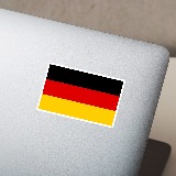 Autocollants: Drapeau Allemagne 4