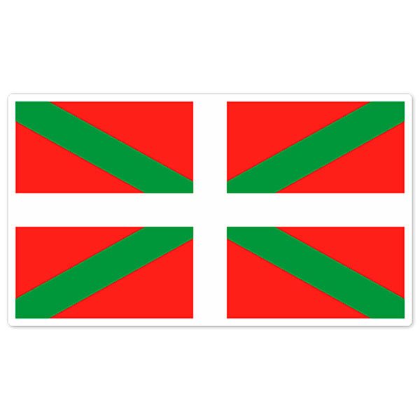Autocollants: Drapeau Ikurriña