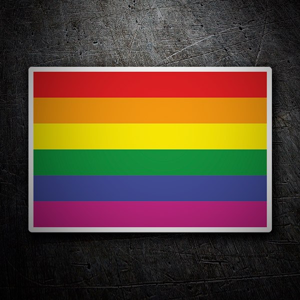 Autocollants: Rainbow flag