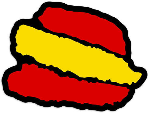 Autocollants: Espagne Coup de pinceau