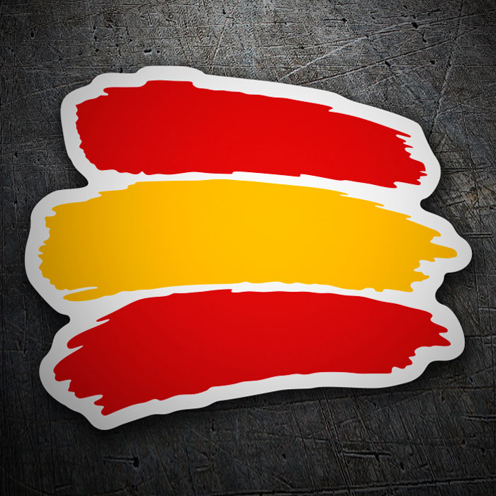 Autocollants: Caresse Espagne blanc