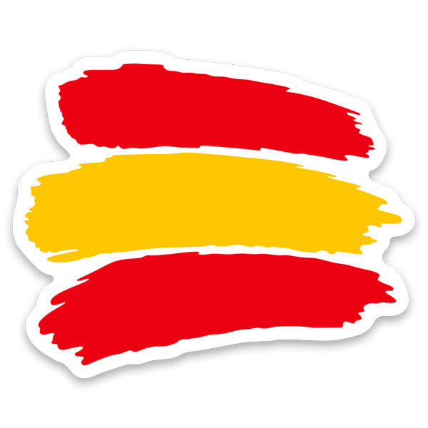 Autocollants: Caresse Espagne blanc