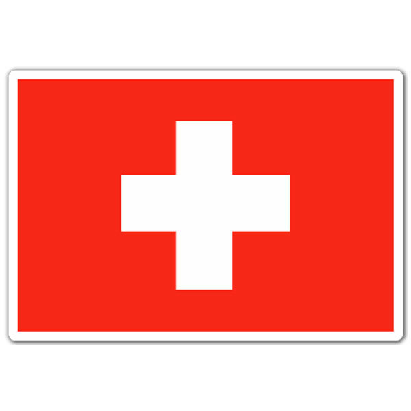 Autocollants: Drapeau de la Suisse