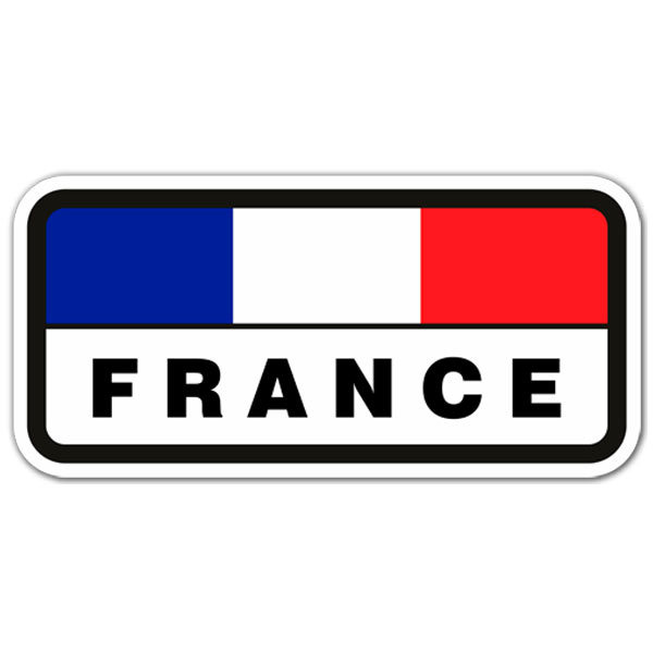 Autocollants: Drapeau de France horizontal