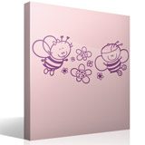 Stickers pour enfants: Abeille et fleurs 2