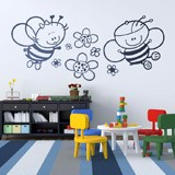 Stickers pour enfants: Abeille et fleurs 3