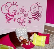 Stickers pour enfants: Abeille et fleurs 5