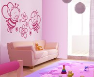 Stickers pour enfants: Abeille et fleurs 8