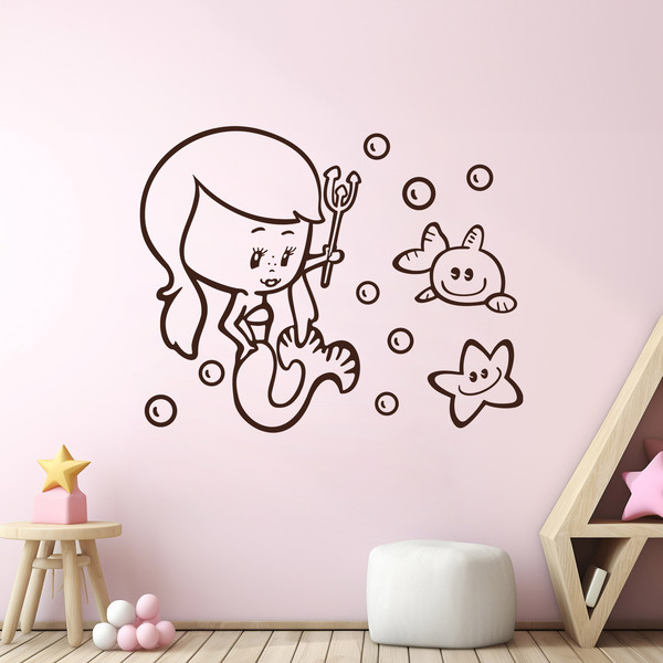 Stickers pour enfants: Petite sirène