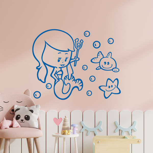 Stickers pour enfants: Petite sirène