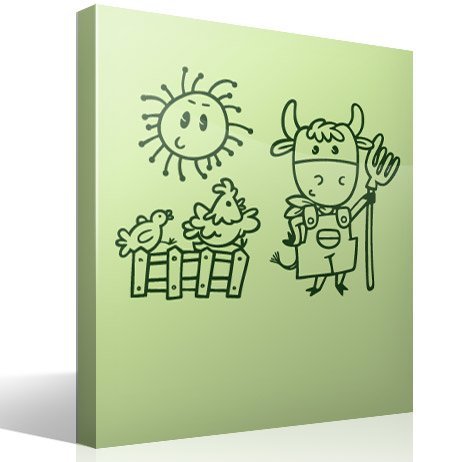 Stickers pour enfants: La ferme de vache