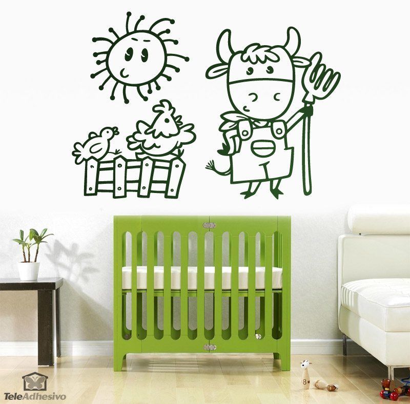 Stickers pour enfants: La ferme de vache