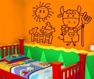 Stickers pour enfants: La ferme de vache 4