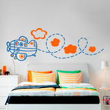 Stickers pour enfants: Avion multicolore 2