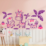 Stickers pour enfants: Animaux de la jungle multicolores 4