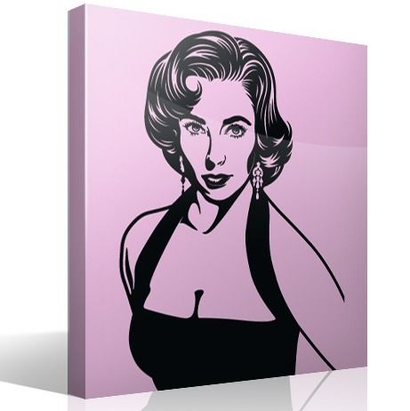 Stickers muraux: Elizabeth Taylor