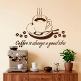 Stickers muraux: Coffee is always a good idea 4