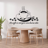 Stickers muraux: Un café est toujours une bonne idée - Espagnol 3
