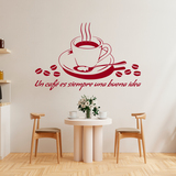 Stickers muraux: Un café est toujours une bonne idée - Espagnol 4